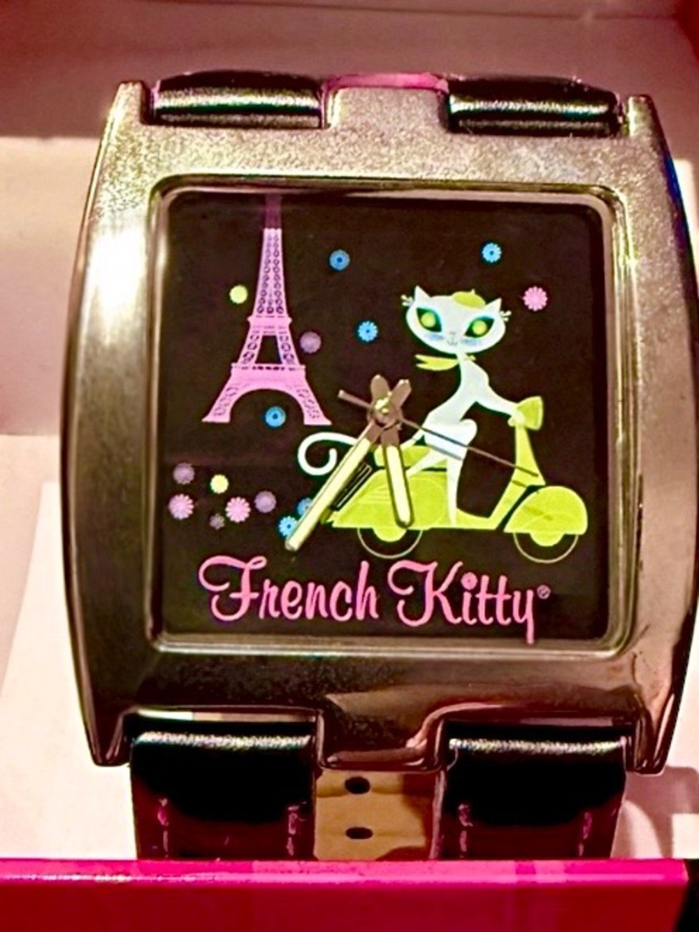 🩷🖤 French Kitty Watch - Mighty Fine